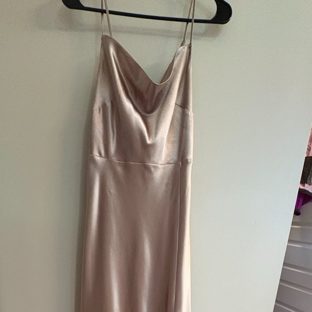 Birdy Grey Lisa Long Satin Dress